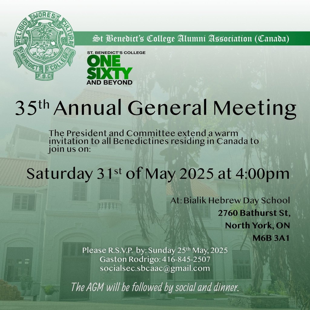 35th Annual General Meeting – Note change of Date
