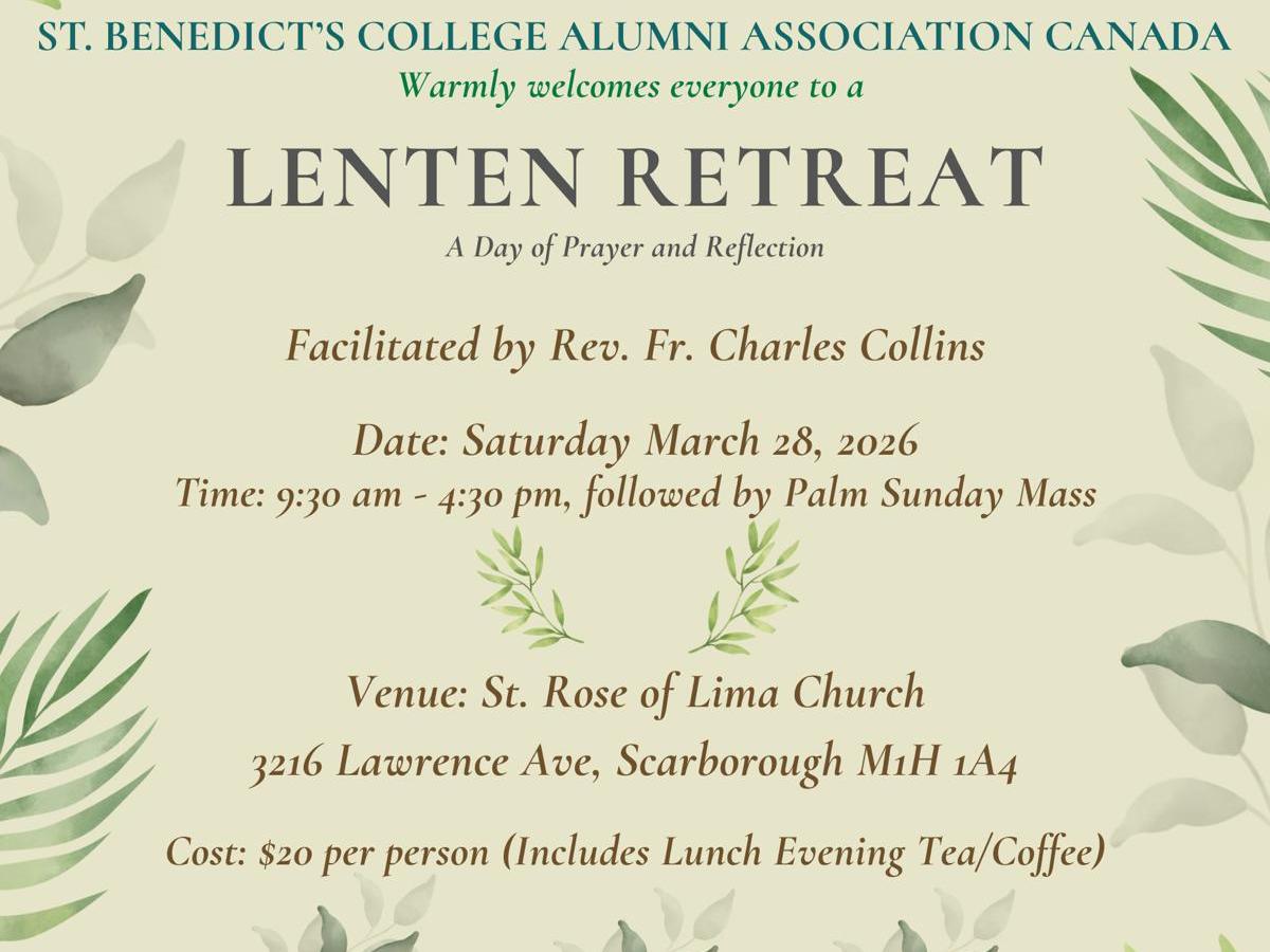 Lenten Retreat –&nbsp;2026